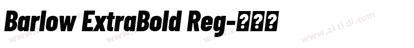 Barlow ExtraBold Reg字体转换